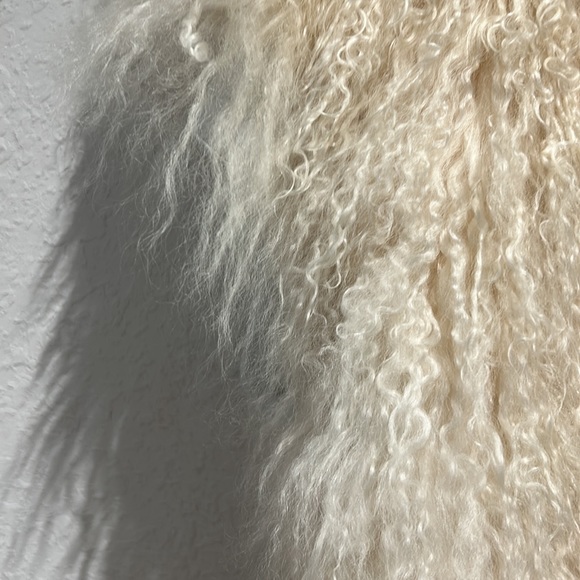 Vintage Wilson’s Leather & Tibetan Lamb Fur Detachable Sleeve Jacket/ Vest Combo - Picture 8 of 15